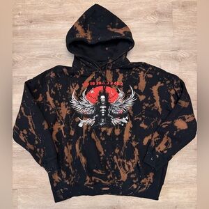 Sullivan King Black and Brown Graphic Hoodie